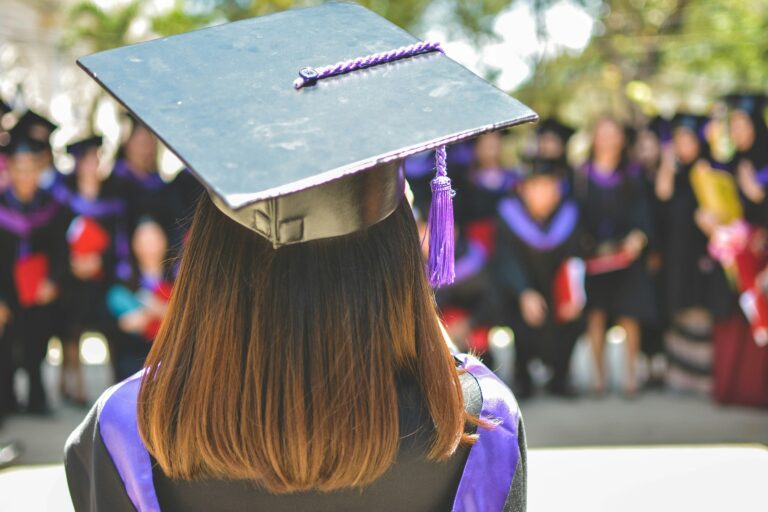 Students at College Graduation